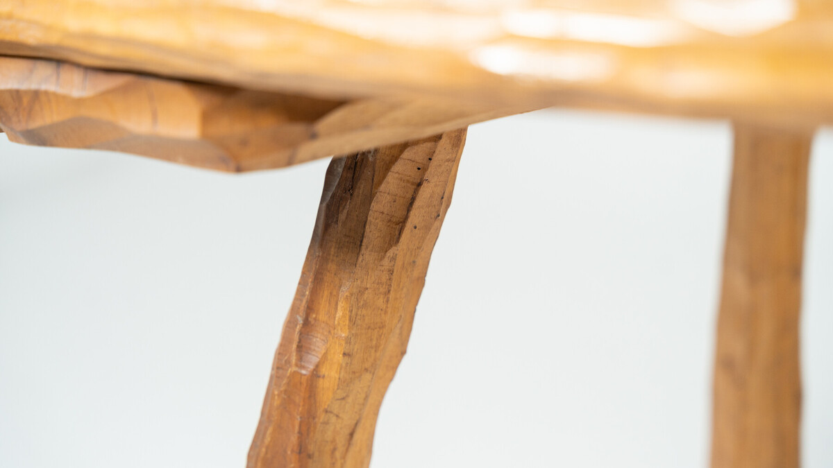 Brutalist Dining Table, Italy, 1970s