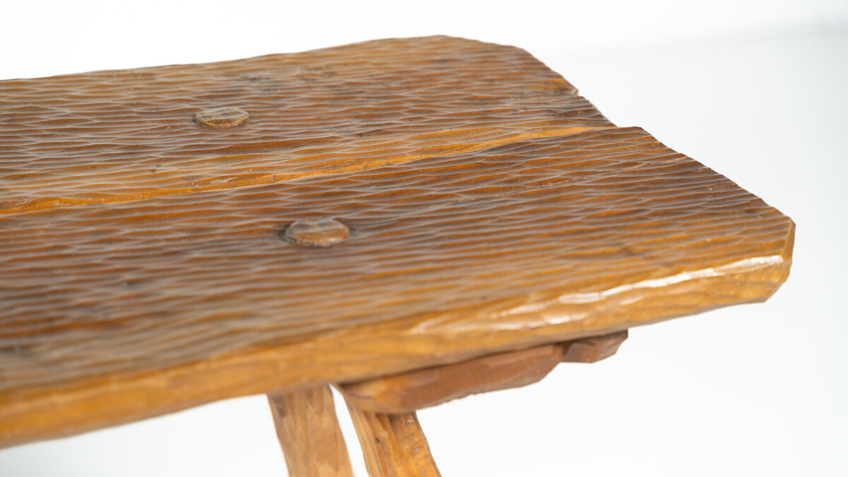 Brutalist Dining Table, Italy, 1970s