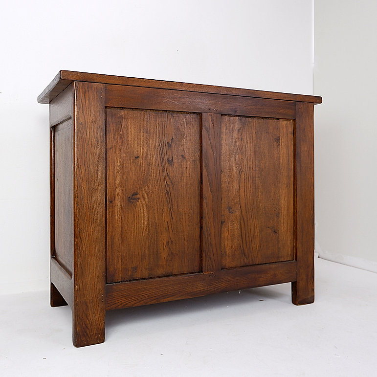 Brutalist Masive Oak chest of drawers - 1960s