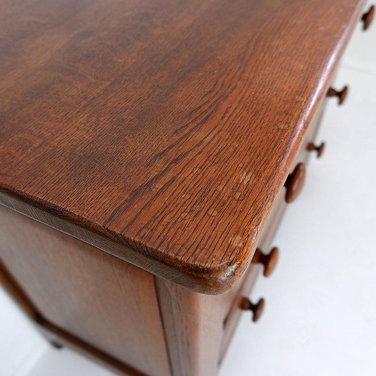 Brutalist Masive Oak chest of drawers - 1960s