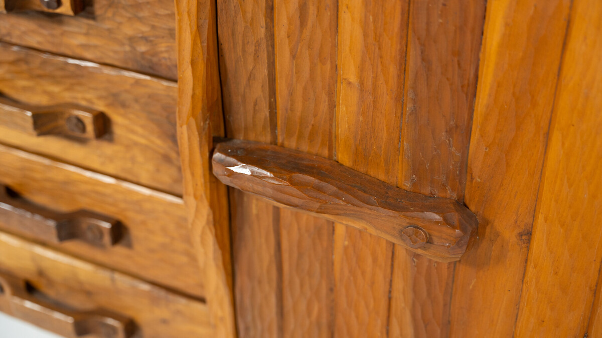 Brutalist Sideboard, Italy, 1970s