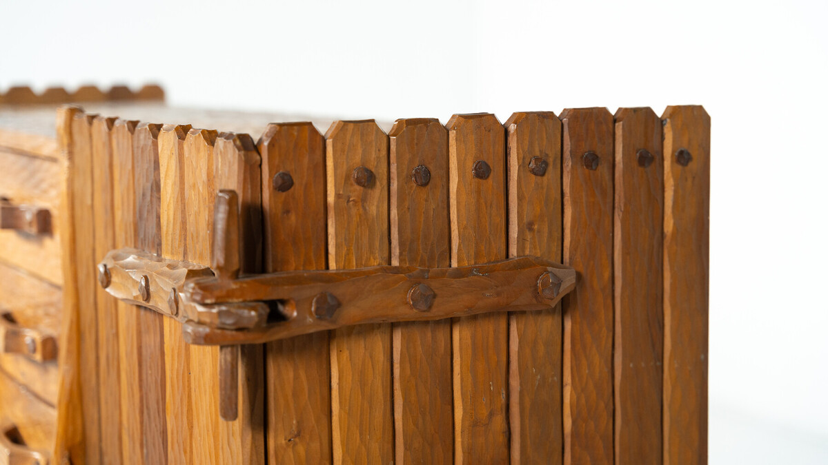 Brutalist Sideboard, Italy, 1970s