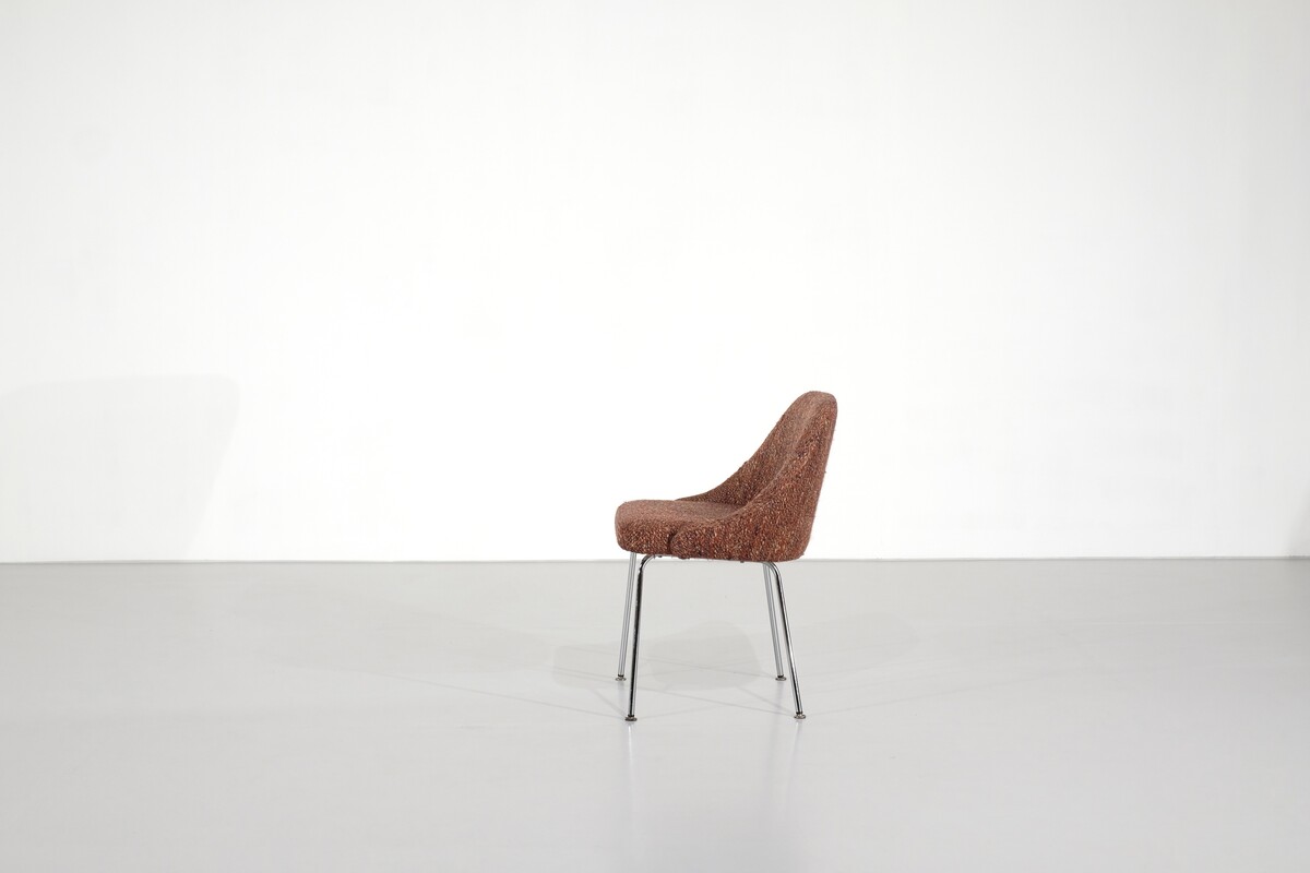 Chair in tweed by  Mobilier International - 1960s