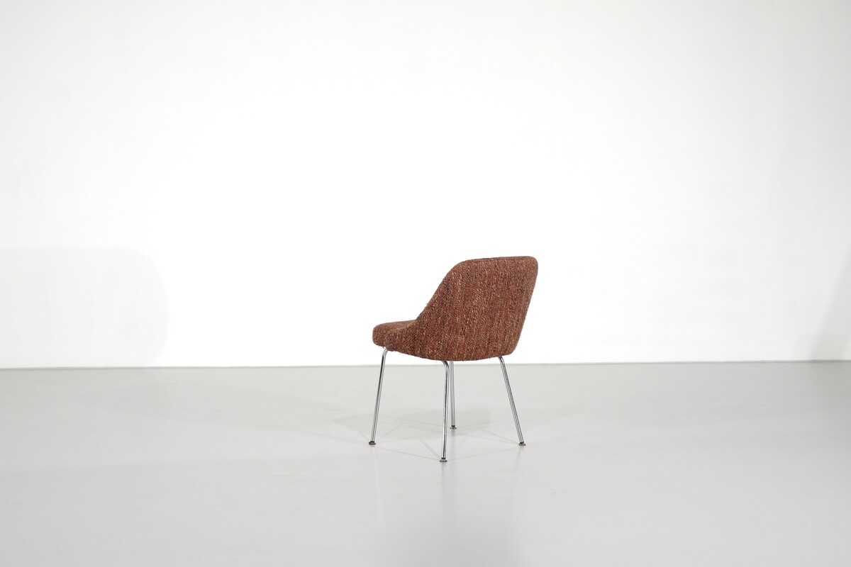 Chair in tweed by  Mobilier International - 1960s