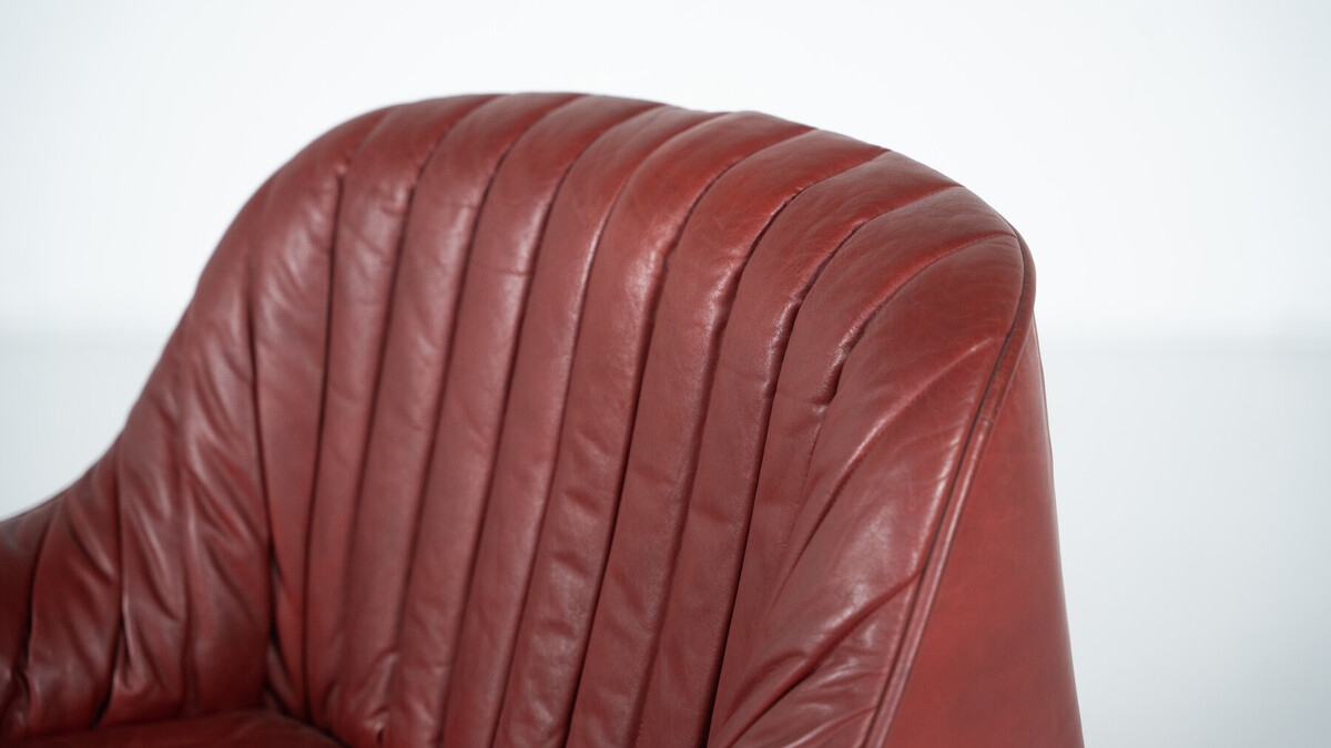 Ciprea Armchair by Afra and Tobia Scarpa for Cassina- Original Leather