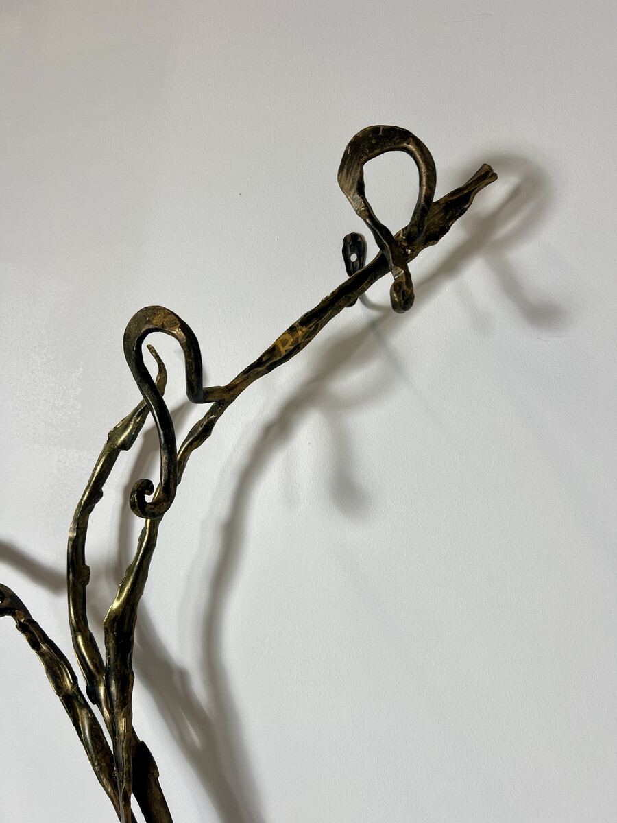 Coast Rack, Bronze, Signed, Italy, 1974