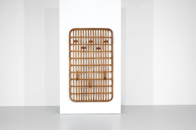 Coat Rack in Bamboo Attributed to Olaf von Bohr, Italy 1960s