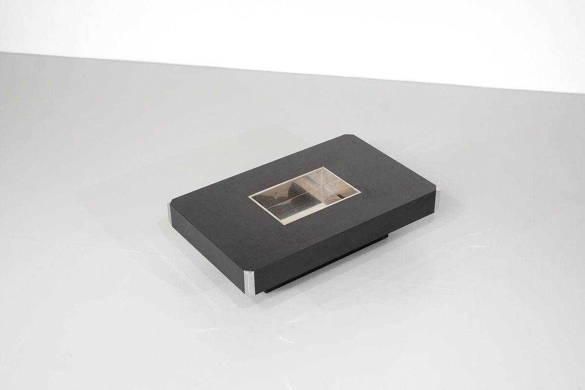 Coffee Table Alveo Attributed to Willy Rizzo for Mario Sabot, 1970s