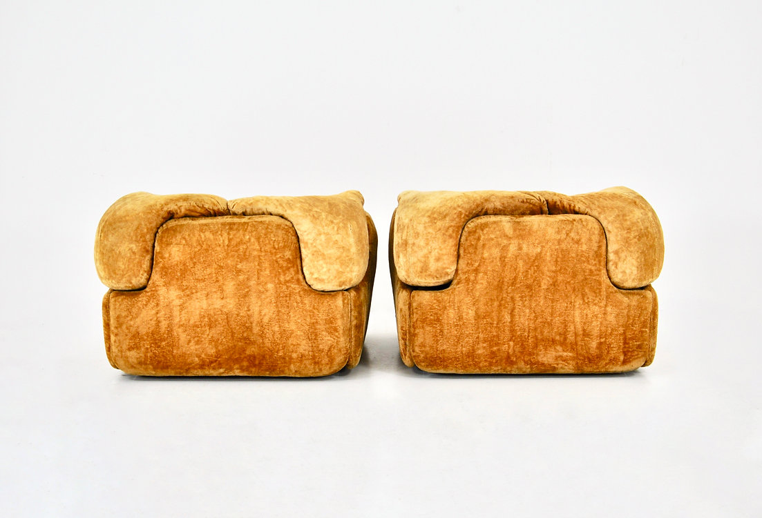 Confidential sofa set by Alberto Rosselli for Saporiti, 1970s