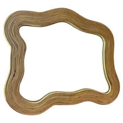 Contemporary Bamboo Mirror, Italy