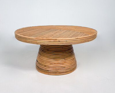 Contemporary Bamboo Side Table / Coffee Table, Italy