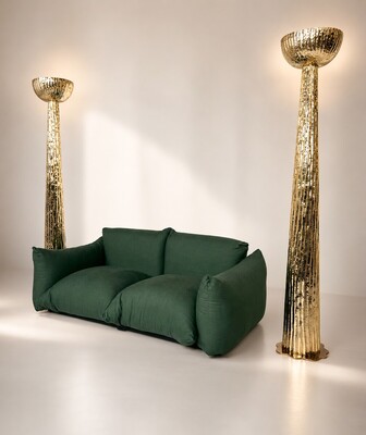 Contemporary Large  Brass Floor lamp, Italy - Sold individually