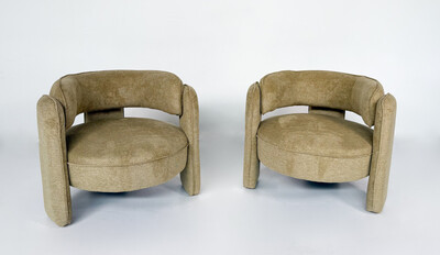 Contemporary Pair of Armchairs, Italy