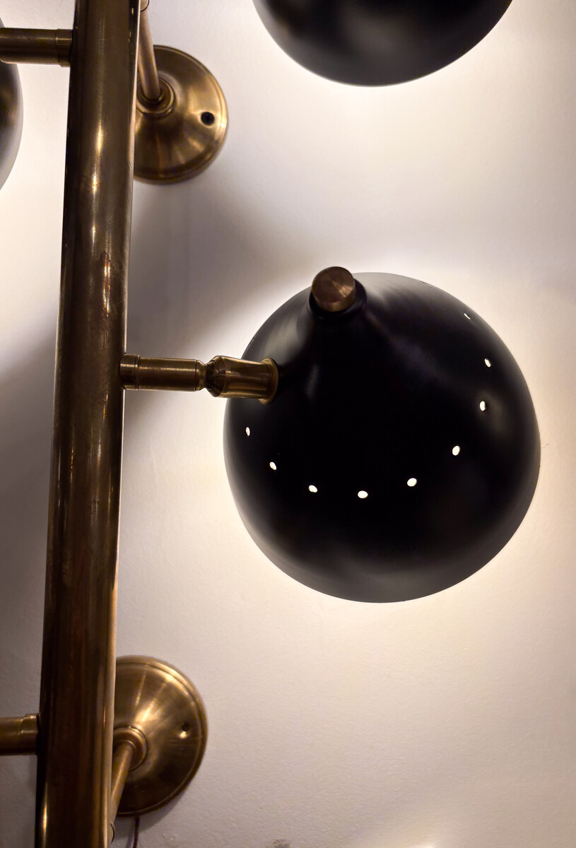  Contemporary Pair of Wall Lights in the style of Stilnovo
