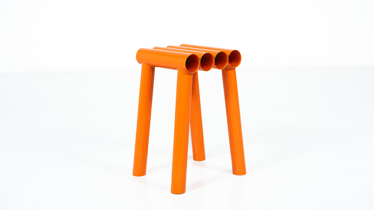 Contemporary Stools, Lacquered Aluminium