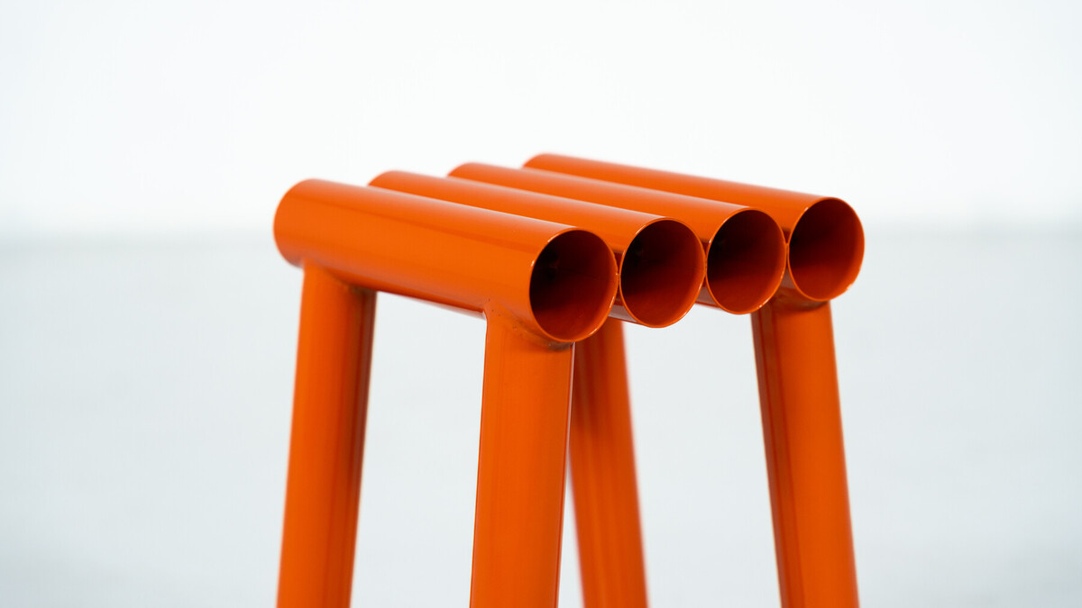 Contemporary Stools, Lacquered Aluminium