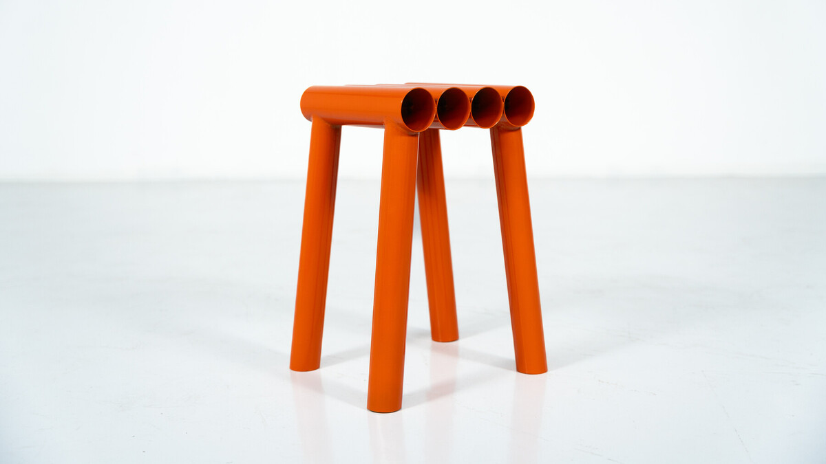 Contemporary Stools, Lacquered Aluminium