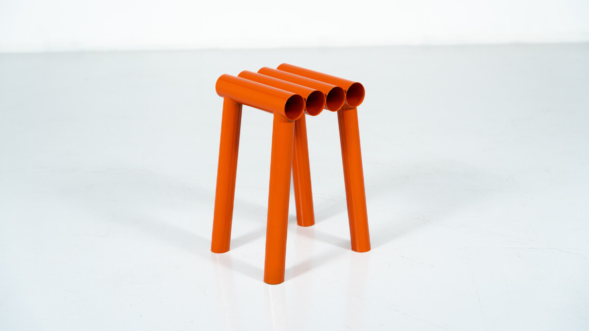 Contemporary Stools, Lacquered Aluminium