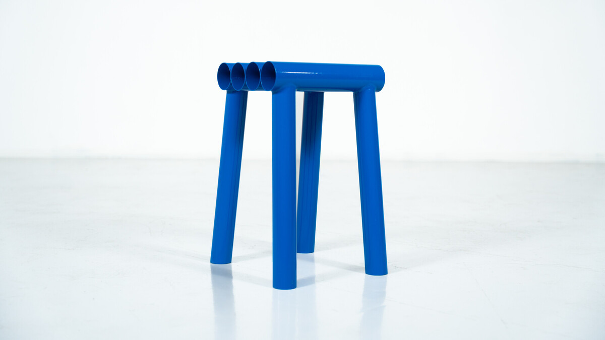 Contemporary Stools, Lacquered Aluminium