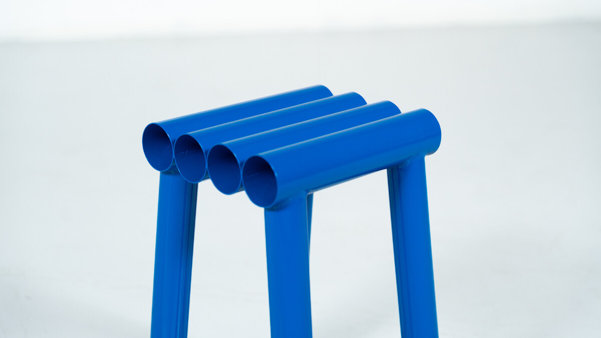 Contemporary Stools, Lacquered Aluminium