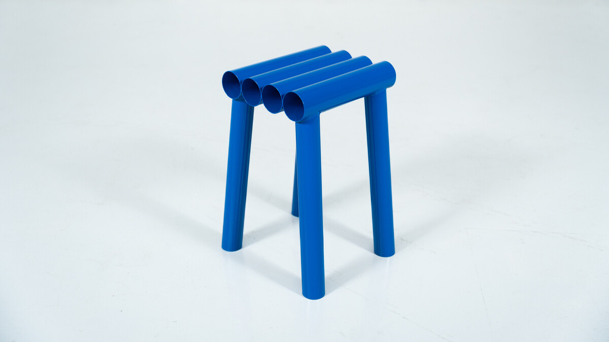 Contemporary Stools, Lacquered Aluminium