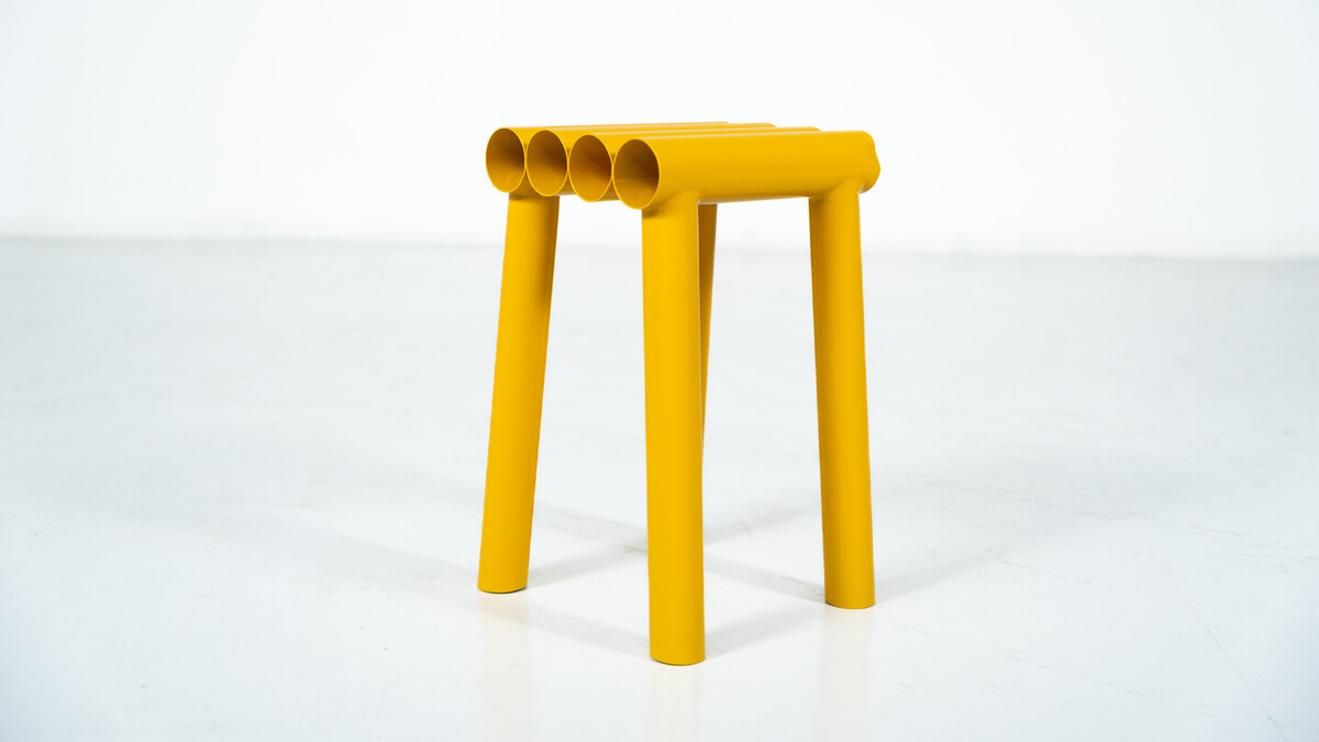 Contemporary Stools, Lacquered Aluminium