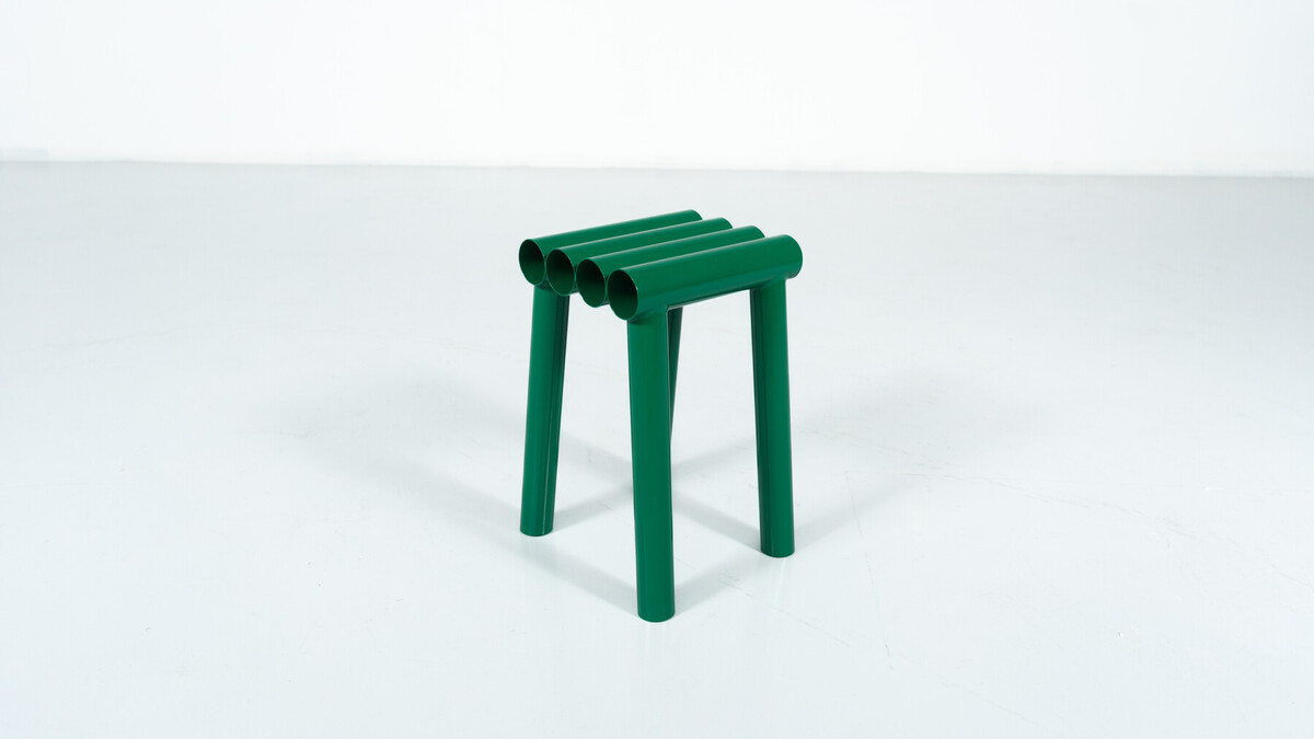 Contemporary Stools, Lacquered Aluminium
