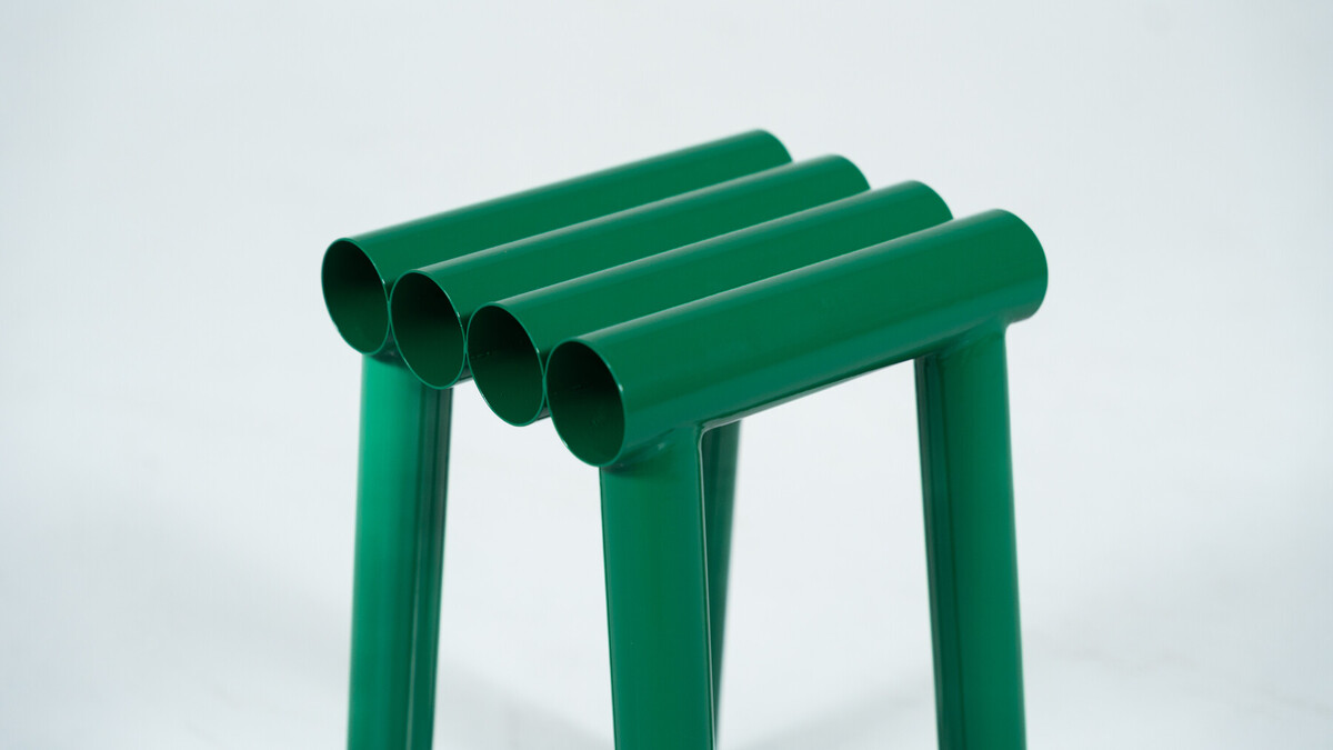 Contemporary Stools, Lacquered Aluminium