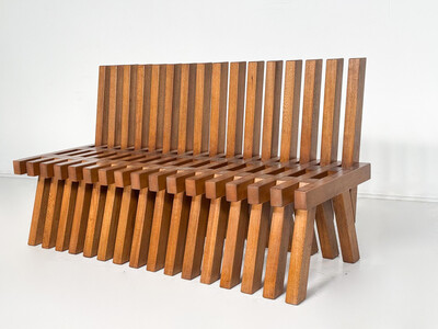 Contemporary Wooden Bench, Italy