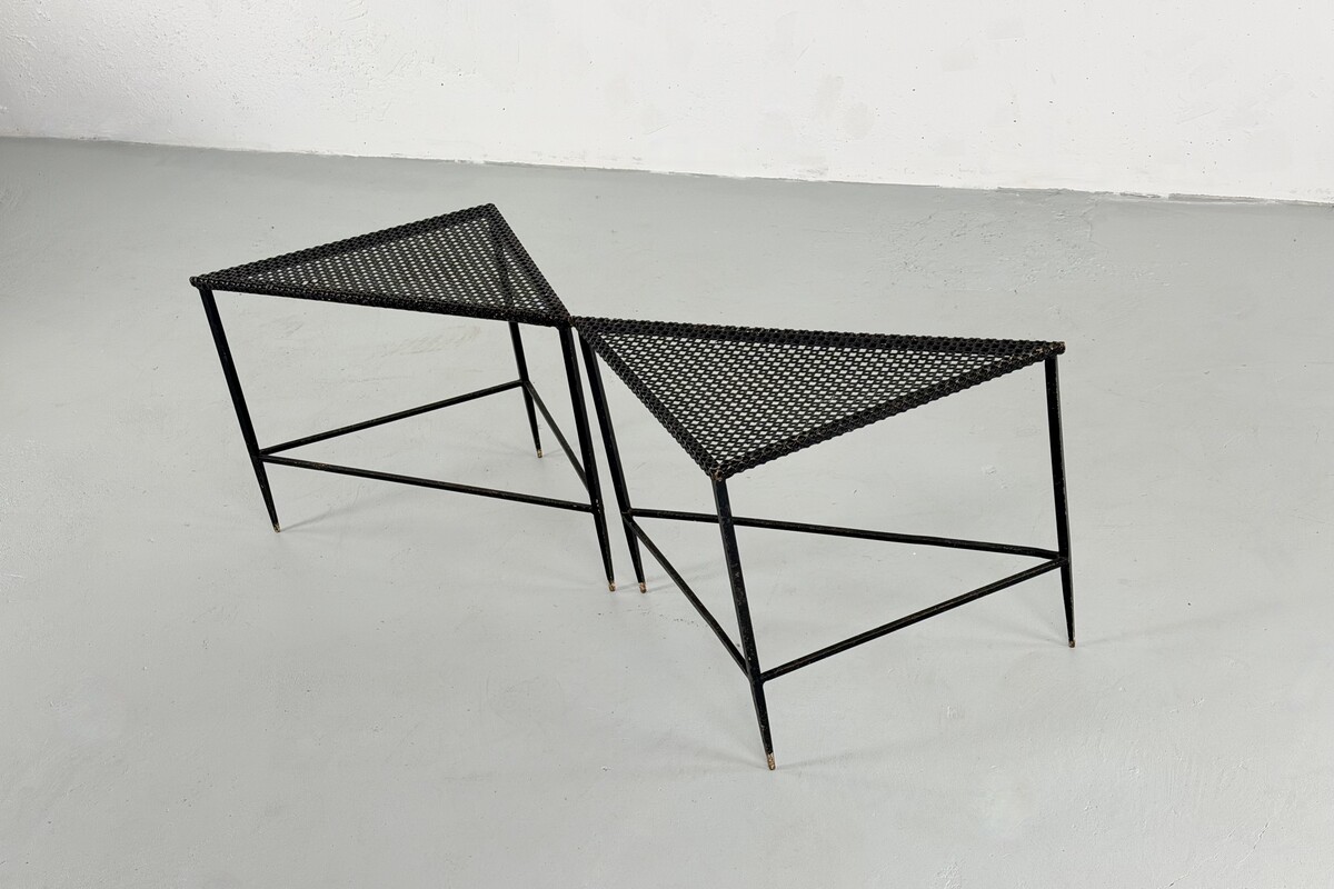 Corner tables by Mathieu Matégot - 1950s