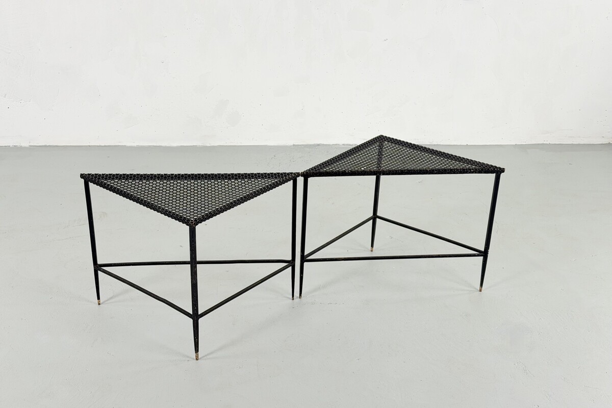 Corner tables by Mathieu Matégot - 1950s