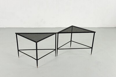 Corner tables by Mathieu Matégot - 1950s