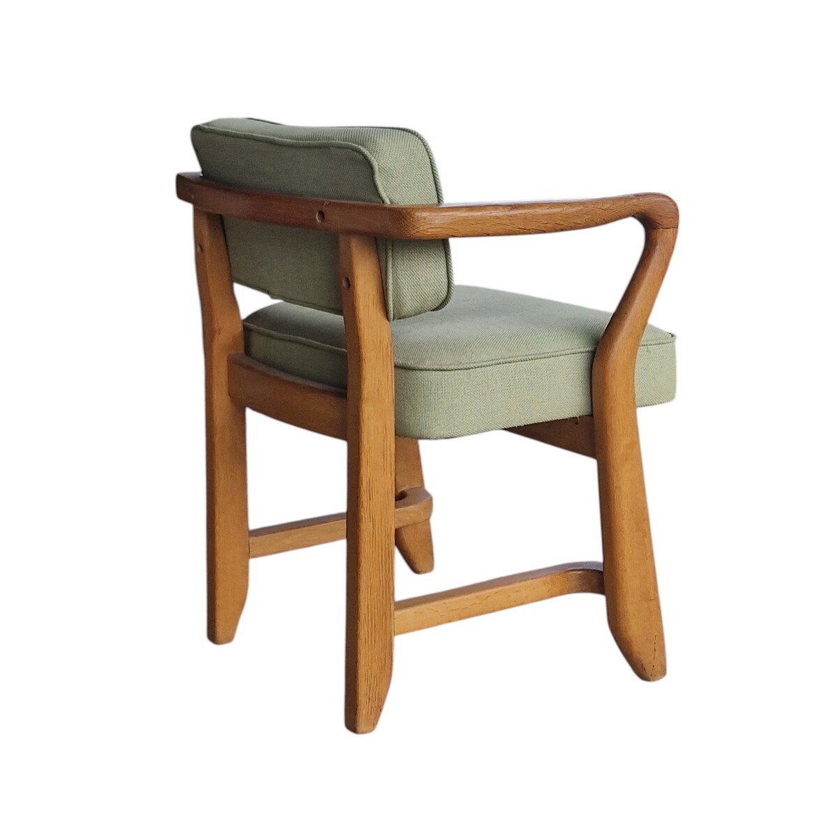 'Denis' bridge armchair by Guillerme & Chambron, France, 1980