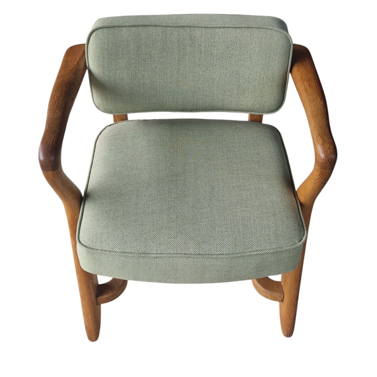 'Denis' bridge armchair by Guillerme & Chambron, France, 1980