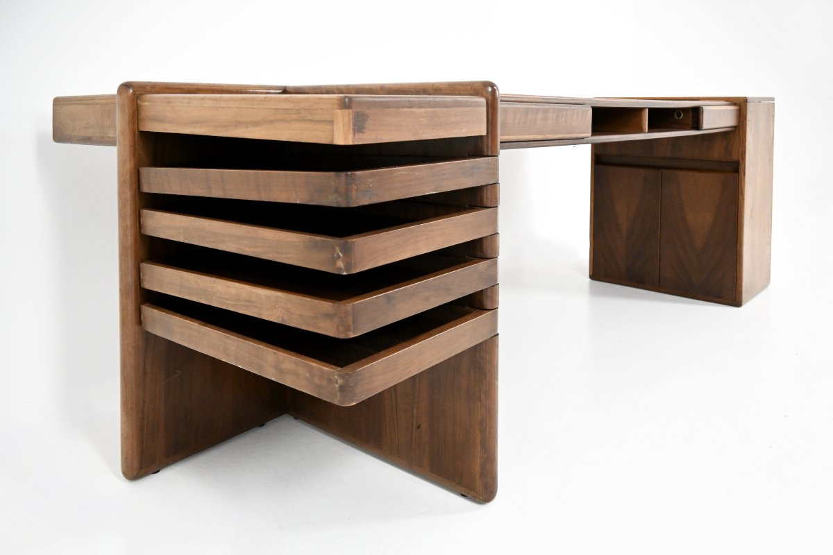 Desk by Fabio Lenci for Bernini, 1970s