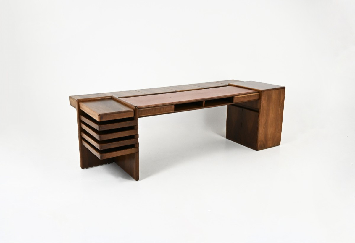 Desk by Fabio Lenci for Bernini, 1970s