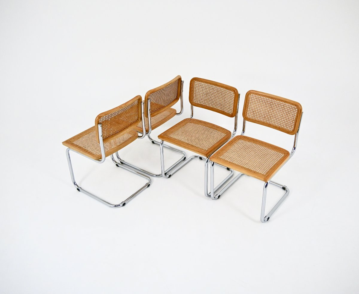 Dining Chairs Style B32 By Marcel Breuer, set of 4