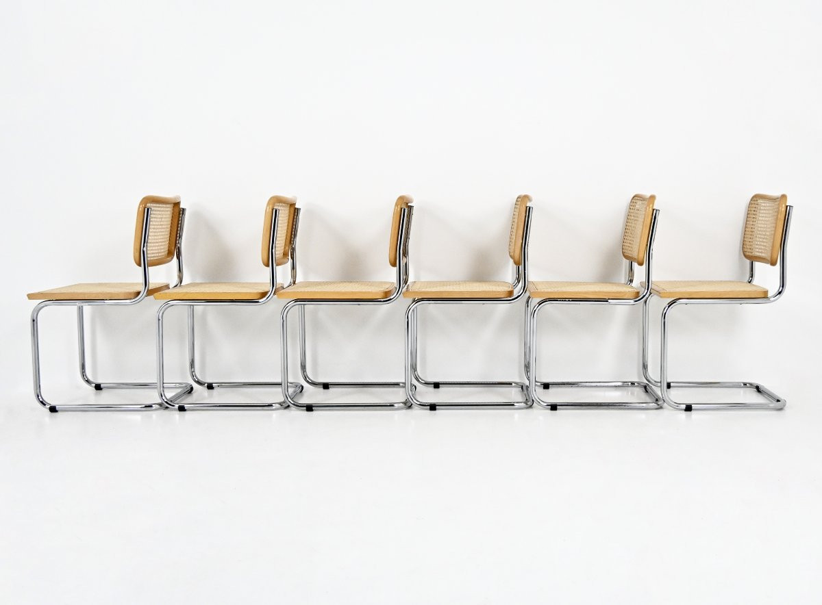 Dining Chairs Style B32 By Marcel Breuer, set of 6 - 2 sets available