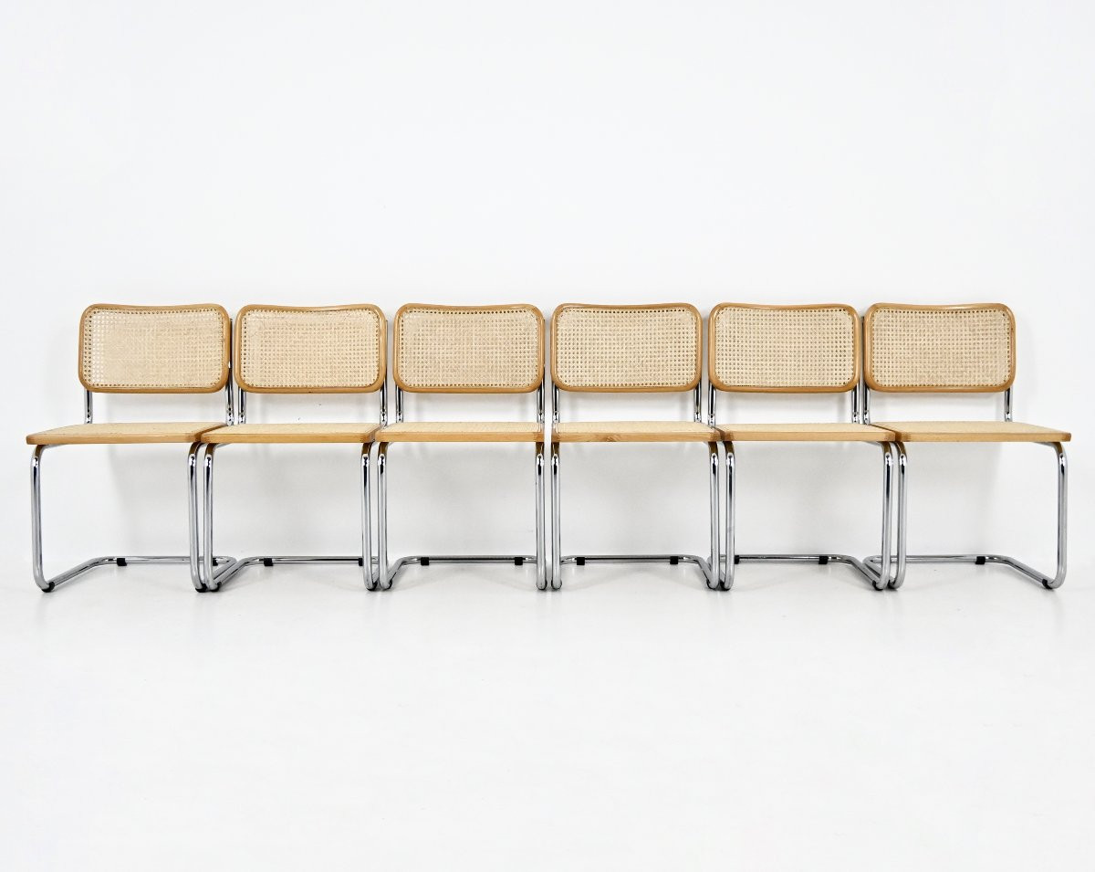 Dining Chairs Style B32 By Marcel Breuer, set of 6 - 2 sets available