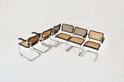 Dining Chairs style B32 By Marcel Breuer, set of 6