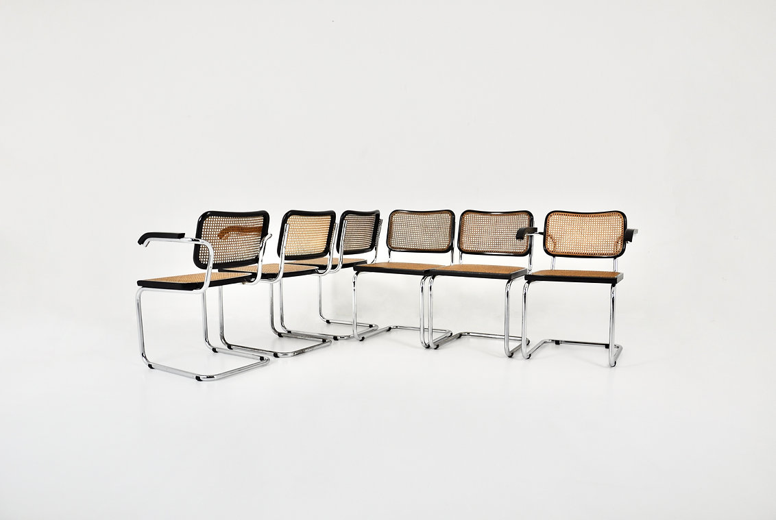 Dining Chairs style B32 By Marcel Breuer, set of 6