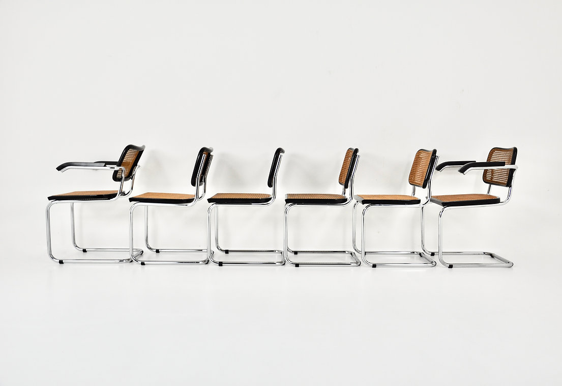 Dining Chairs style B32 By Marcel Breuer, set of 6