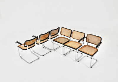 Dining Chairs style B32 By Marcel Breuer, set of 6