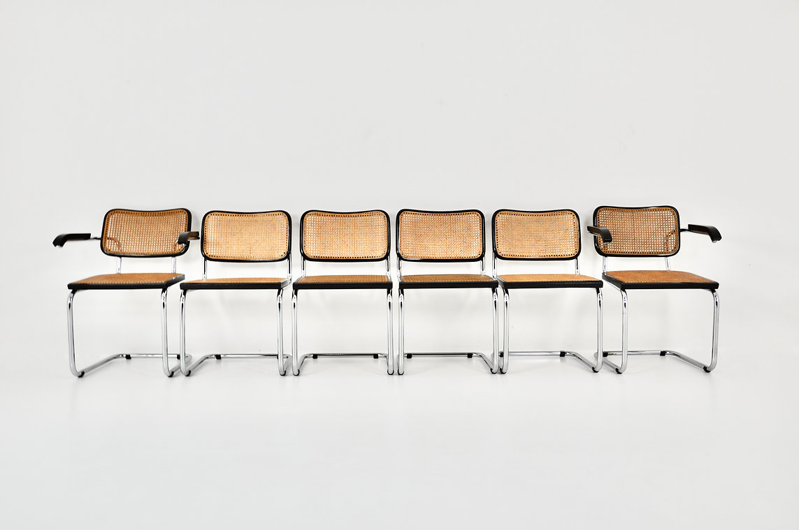 Dining Chairs style B32 By Marcel Breuer, set of 6