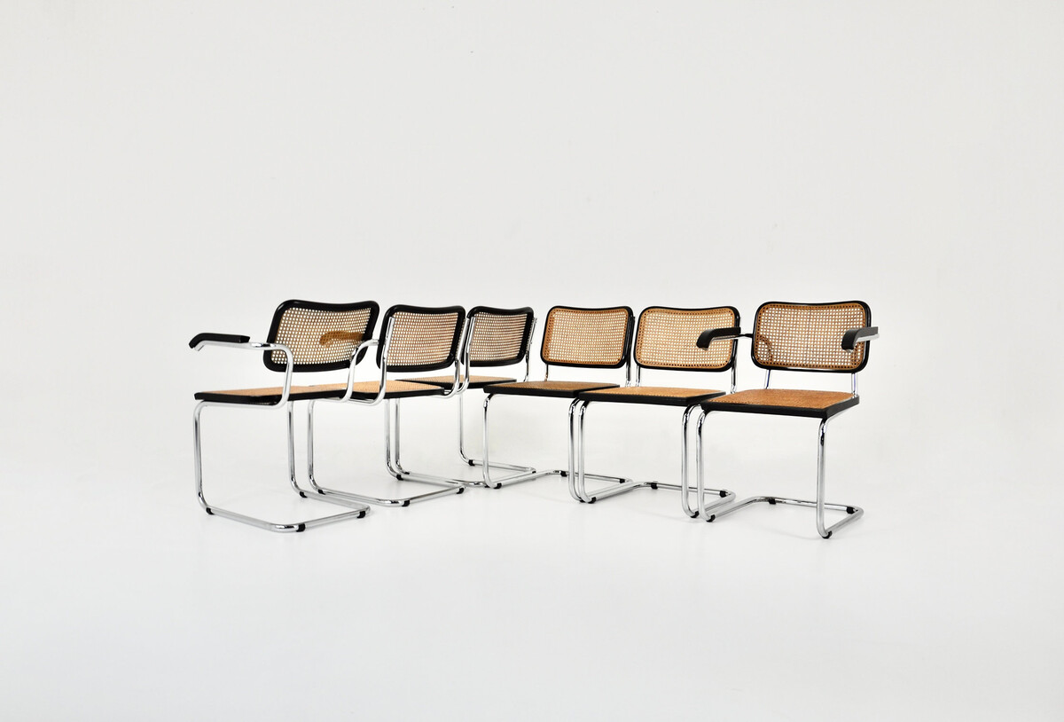 Dining Chairs style B32 By Marcel Breuer, set of 6