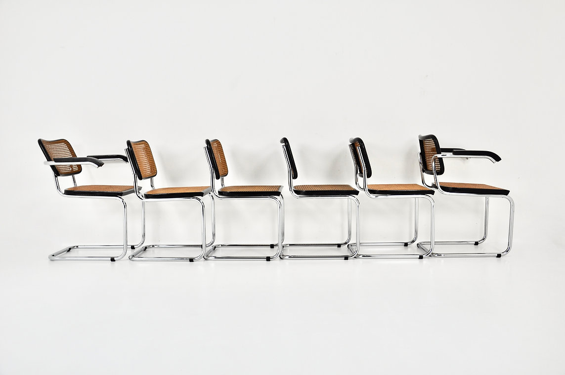 Dining Chairs style B32 By Marcel Breuer, set of 6