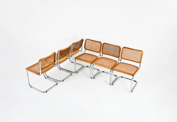 Dining Chairs Style B32 By Marcel Breuer, set of 6