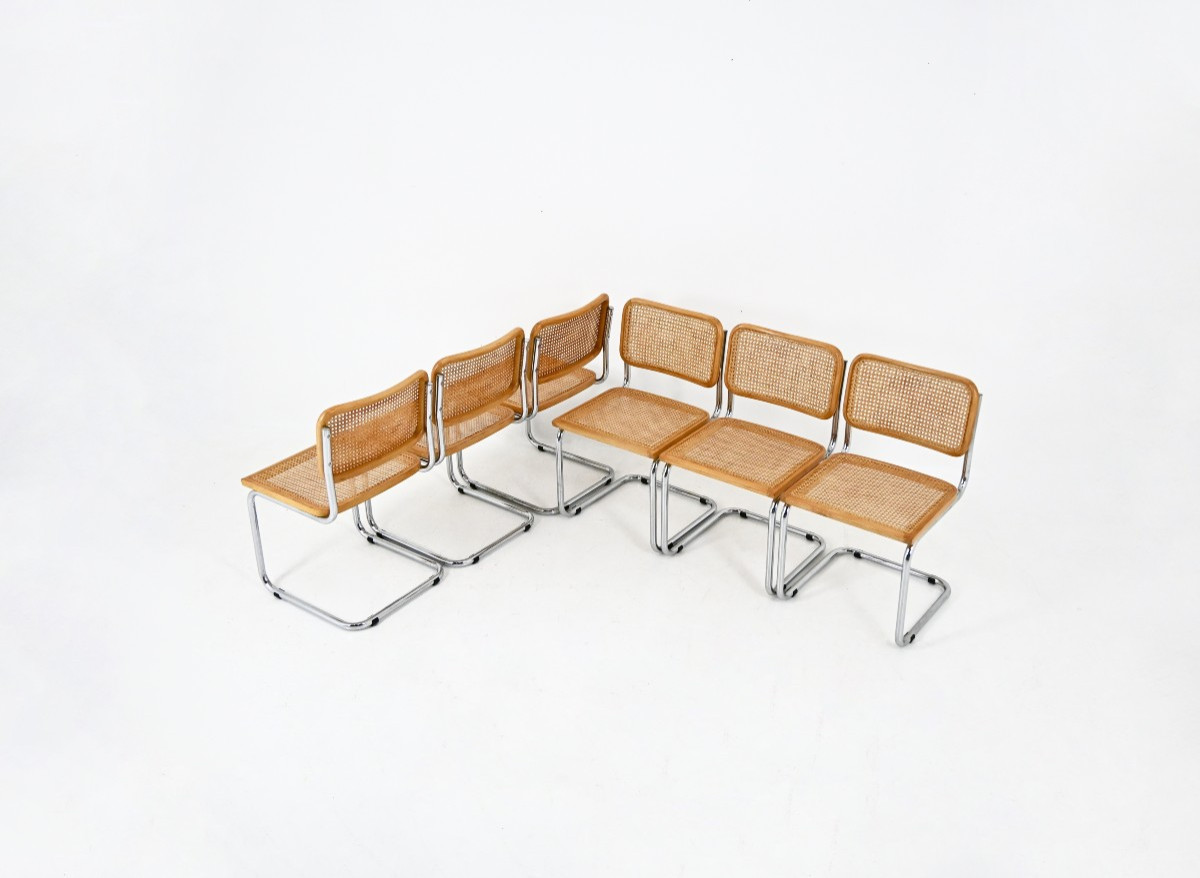 Dining Chairs Style B32 By Marcel Breuer, set of 6