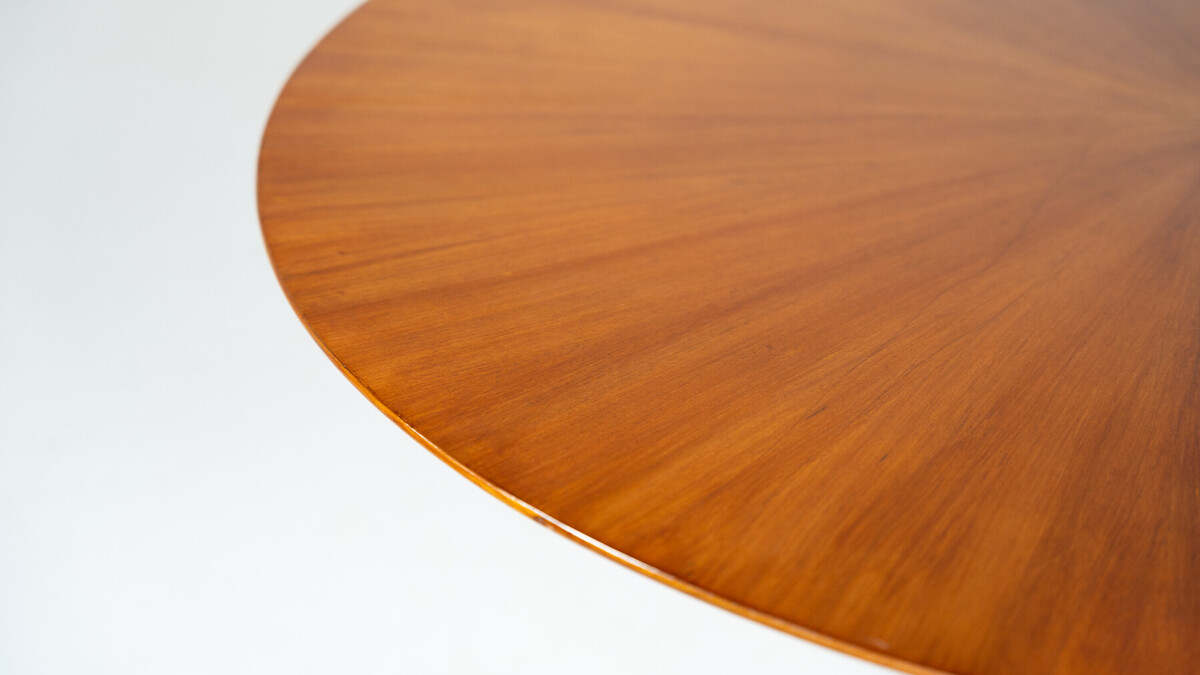 Dining Table by Melchiorre Bega, Brass and Wood, Italy, 1950s