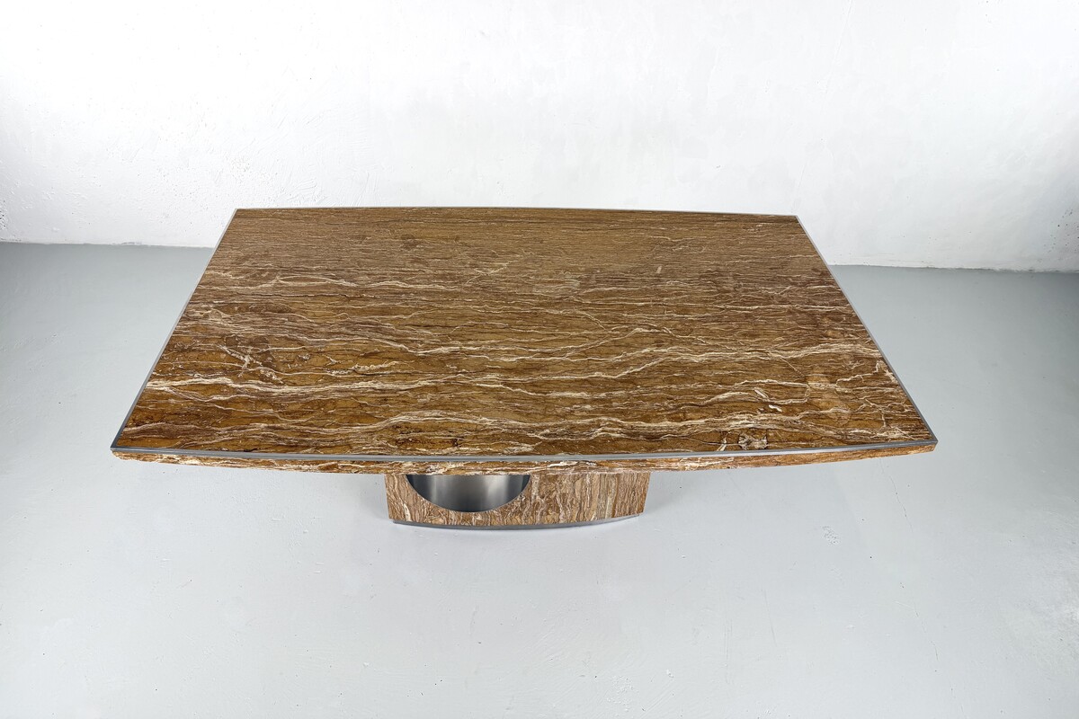 Dining table in marble by Willy Rizzo,Italy - 1960s